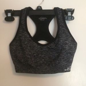 Black & Grey Low Support Sports Bra